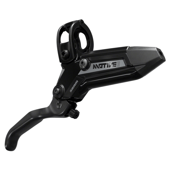SRAM Motive Silver Disc Brake and Lever - Post Mount 4-Piston Aluminum Lever Black A1