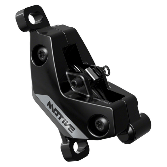 SRAM Motive Silver Disc Brake and Lever - Post Mount 4-Piston Aluminum Lever Black A1