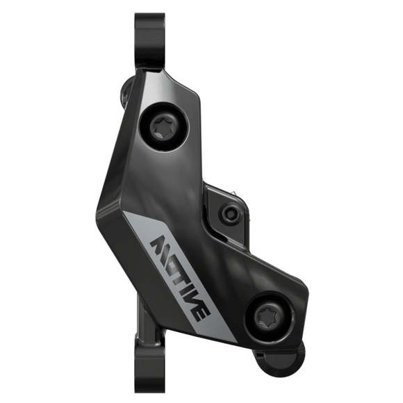 SRAM Motive Silver Disc Brake and Lever - Post Mount 4-Piston Aluminum Lever Black A1