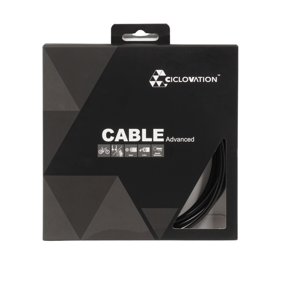 Ciclovation Advanced Mountain & Hybrid Bike Brake Cable and Black Housing Set