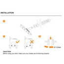 Ciclovation Threaded Post Mount V-Brake 70mm Brake Pads-3