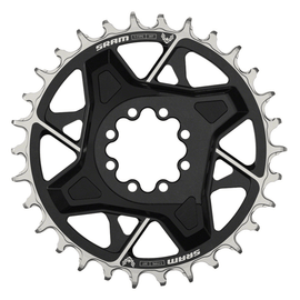 SRAM X0 Eagle T-Type Direct Mount Chainring - 12-Speed 8-Bolt Direct Mount 3mm Offset Aluminum Black D1