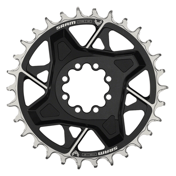 SRAM X0 Eagle T-Type Direct Mount Chainring - 12-Speed 8-Bolt Direct Mount 3mm Offset Aluminum Black D1 - The Bikesmiths