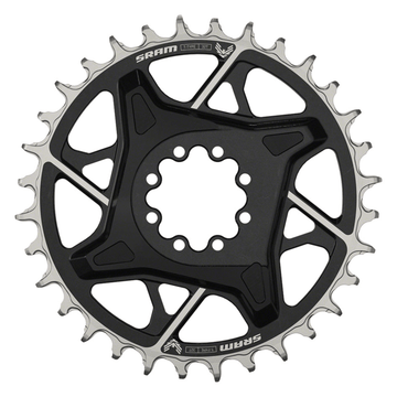 SRAM X0 Eagle T-Type Direct Mount Chainring - 12-Speed 8-Bolt Direct Mount 3mm Offset Aluminum Black D1 - The Bikesmiths