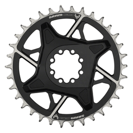 SRAM X0 Eagle T-Type Direct Mount Chainring - 12-Speed 8-Bolt Direct Mount 3mm Offset Aluminum Black D1