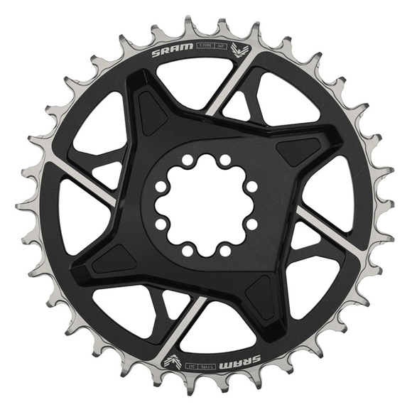 SRAM X0 Eagle T-Type Direct Mount Chainring - 12-Speed 8-Bolt Direct Mount 3mm Offset Aluminum Black D1