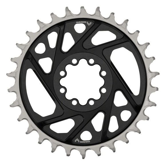 SRAM XX Eagle T-Type Direct Mount Chainring - 12-Speed 8-Bolt Direct Mount 3mm Offset Aluminum Black D1
