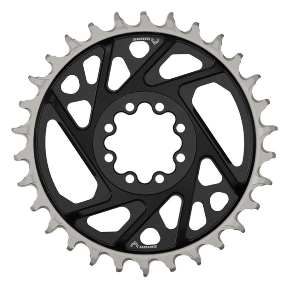 SRAM XX Eagle T-Type Direct Mount Chainring - 12-Speed 8-Bolt Direct Mount 3mm Offset Aluminum Black D1