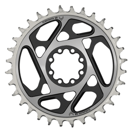 SRAM XX SL Eagle T-Type Direct Mount Chainring - 12-Speed 8-Bolt Direct Mount 0mm Offset Aluminum Black/Silver D1