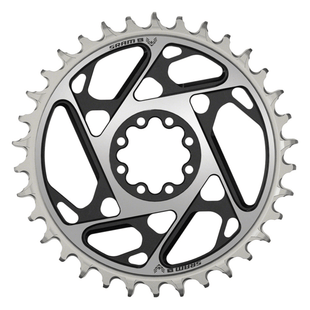 SRAM XX SL Eagle T-Type Direct Mount Chainring - 12-Speed 8-Bolt Direct Mount 0mm Offset Aluminum Black/Silver D1