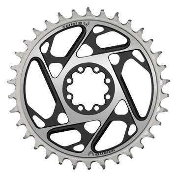 SRAM XX SL Eagle T-Type Direct Mount Chainring - 12-Speed 8-Bolt Direct Mount 0mm Offset Aluminum Black/Silver D1 - The Bikesmiths