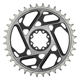 SRAM XX SL Eagle T-Type Direct Mount Chainring - 12-Speed 8-Bolt Direct Mount 0mm Offset Aluminum Black/Silver D1