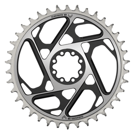 SRAM XX SL Eagle T-Type Direct Mount Chainring - 12-Speed 8-Bolt Direct Mount 0mm Offset Aluminum Black/Silver D1