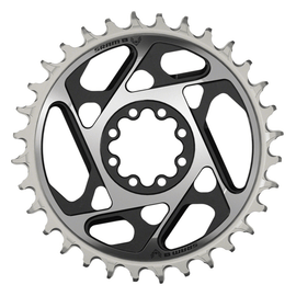 SRAM XX SL Eagle T-Type Direct Mount Chainring - 12-Speed 8-Bolt Direct Mount 3mm Offset Aluminum Black/Silver D1