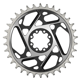 SRAM XX SL Eagle T-Type Direct Mount Chainring - 12-Speed 8-Bolt Direct Mount 3mm Offset Aluminum Black/Silver D1 - 0