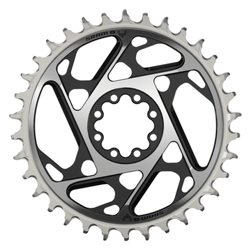 SRAM XX SL Eagle T-Type Direct Mount Chainring - 12-Speed 8-Bolt Direct Mount 3mm Offset Aluminum Black/Silver D1 - The Bikesmiths