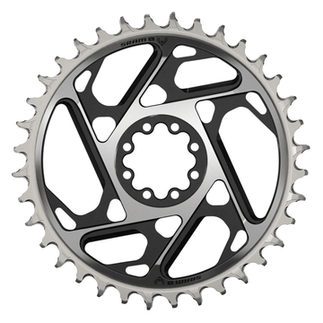 SRAM XX SL Eagle T-Type Direct Mount Chainring - 12-Speed 8-Bolt Direct Mount 3mm Offset Aluminum Black/Silver D1 - The Bikesmiths