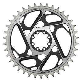 SRAM XX SL Eagle T-Type Direct Mount Chainring - 12-Speed 8-Bolt Direct Mount 3mm Offset Aluminum Black/Silver D1