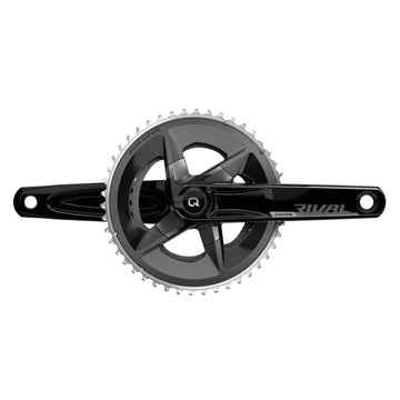 SRAM Rival AXS Crankset with Quarq Power Meter - 12-Speed, 107 BCD, DUB Spindle Interface, Black, D1 - The Bikesmiths