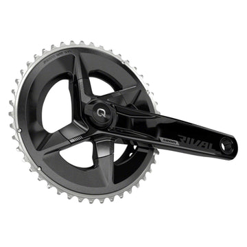 SRAM Rival AXS Crankset with Quarq Power Meter - 12-Speed, 107 BCD, DUB Spindle Interface, Black, D1 - The Bikesmiths