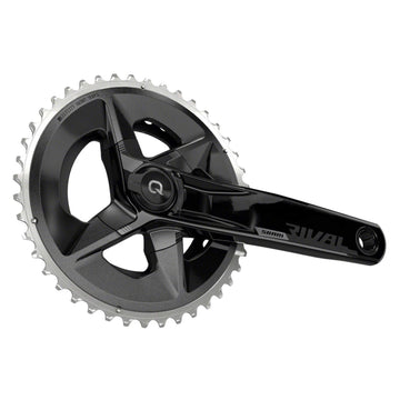SRAM Rival AXS Wide Power Meter Crankset - 12-Speed, 43/30t Yaw, 94 BCD, DUB Spindle Interface, Black, D1 - The Bikesmiths