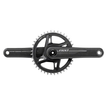 SRAM RED 1x XPLR Wide Crankset - 13-Speed, 8-Bolt Direct Mount, DUB Spindle, Natural Carbon, E1 - The Bikesmiths