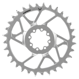 SRAM Eagle 90 T-Type Direct Mount Chainring - 12-Speed 8-Bolt Direct Mount 3mm Offset Steel Silver