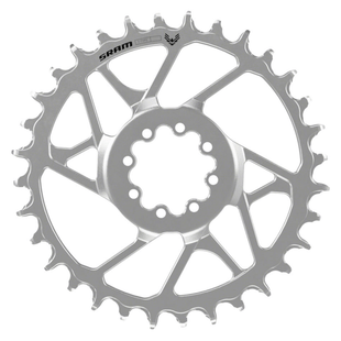 SRAM Eagle 90 T-Type Direct Mount Chainring - 12-Speed 8-Bolt Direct Mount 3mm Offset Steel Silver