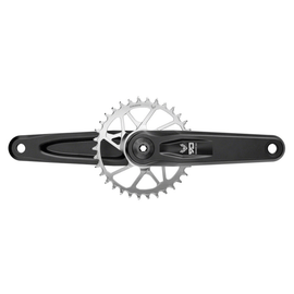 SRAM Eagle 90 T-Type Wide Crankset - 12-Speed 32t Chainring Direct Mount 2-Guards DUB Spindle Interface Black/Silver