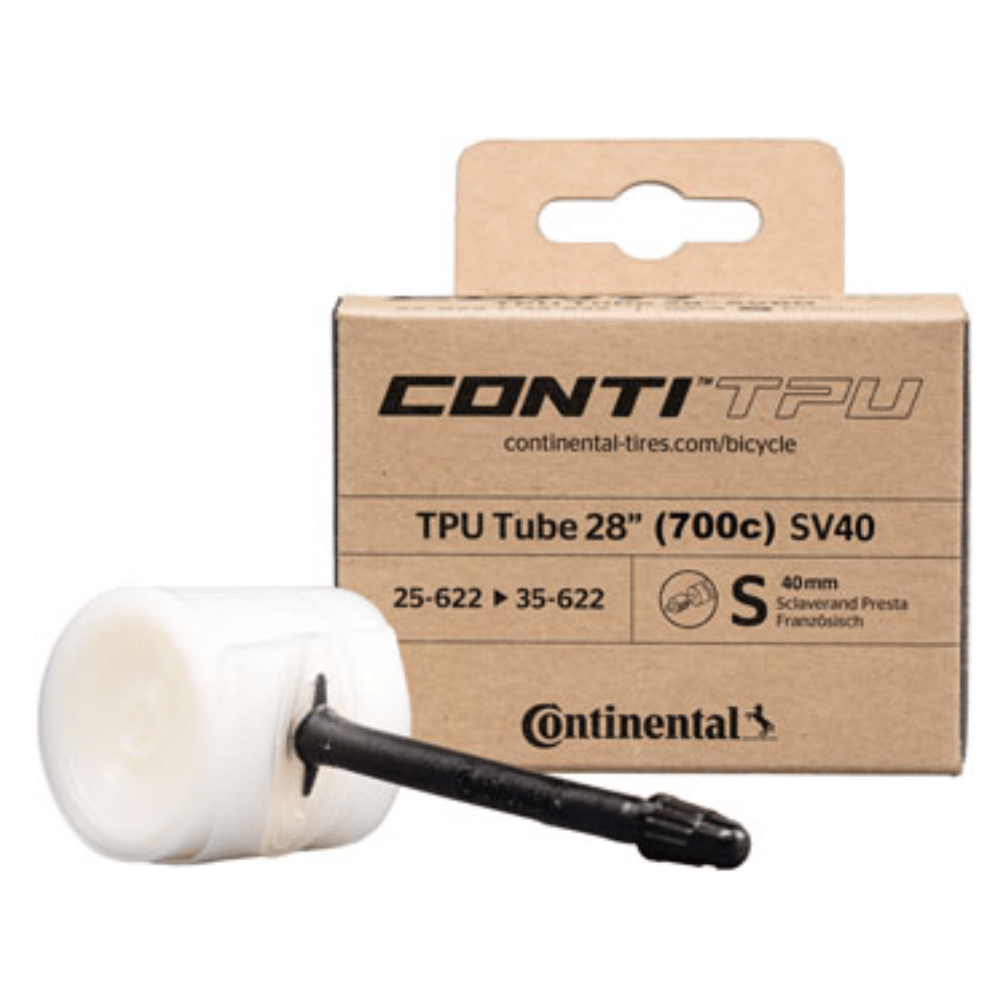 Continental ContiTPU 700x25-35 (29"x1.0-1.4") Presta Valve Tube - 0