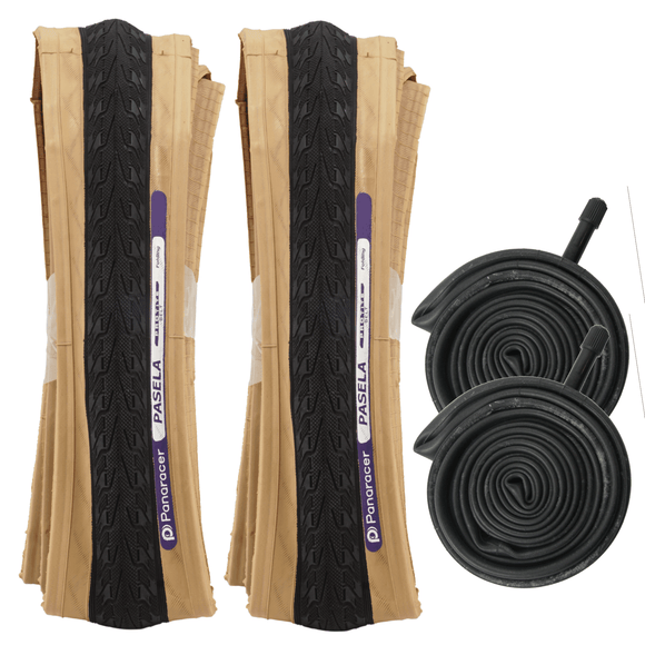 Panaracer Pasela Protite 700c Skinwall Folding Tire Schrader Tube Kit