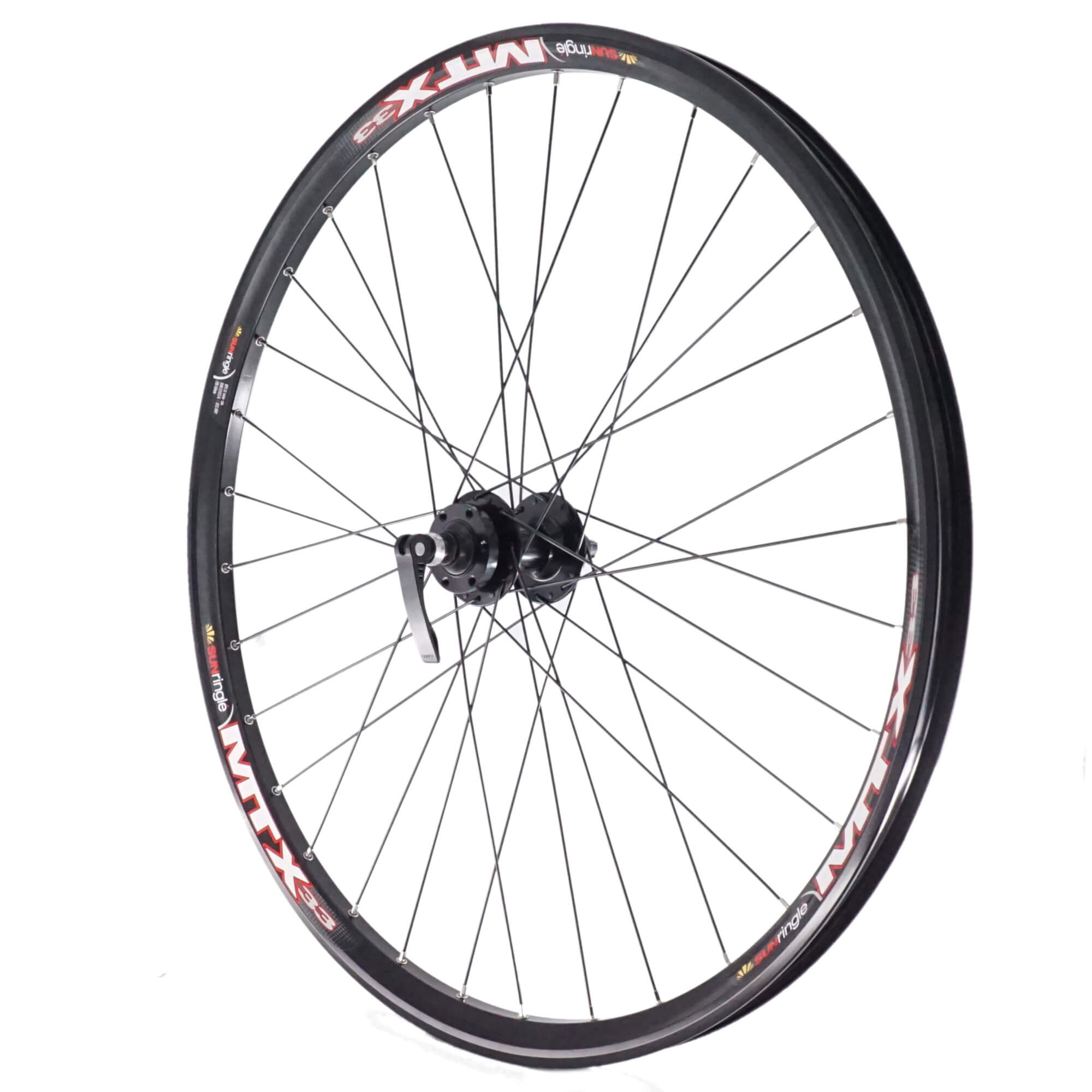 Sun Ringle MTX33 26" Black Alloy Front and Rear Bike Disc MTB Wheelset - The Bikesmiths