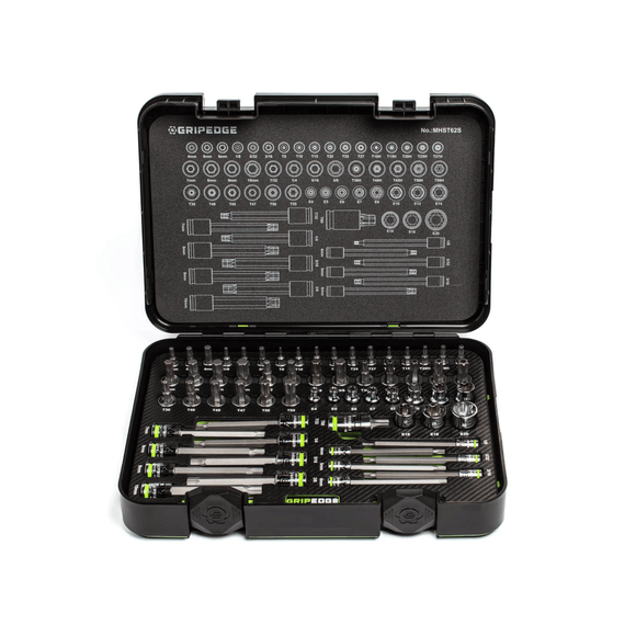 GRIPEDGE 62-Piece Master RPT Hex & Star Driver Set