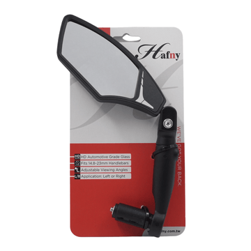Hafny HF-M900LS-FR05 HD Automotive Glass Lens Rise Bar End Mirror Hafny
