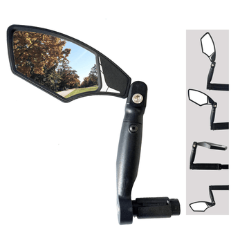 Hafny HF-M900LS-FR05 HD Automotive Glass Lens Rise Bar End Mirror Hafny