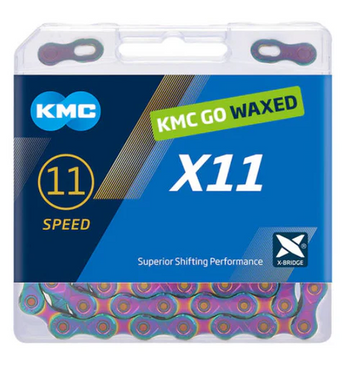 KMC X11 11-Speed Waxed Aurora Chain 118L KMC