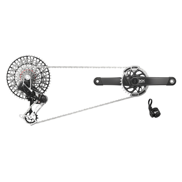 SRAM XX T-Type Eagle Transmission Power Meter Group - Crank 32t Chainring AXS POD Controller 10-52t Cassette Rear Derailleur Chain