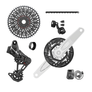 SRAM X0 Eagle T-Type Ebike AXS Groupset - 104BCD 34T Derailleur Shifter 10-52t Cassette Clip-On Guard Arms not included