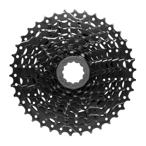 microSHIFT Sword Black 2x9-Speed Groupset - Includes Brake/Shifters Front Derailler Braze-On Rear Derailleur Long Cage 11-38t Cassette