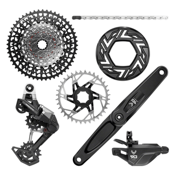 SRAM Eagle 90 Ebike Groupset - Brose 36T Clip-on Guard Chain XS-1275 10-52t Single Click Shifter Rear Derailleur - The Bikesmiths