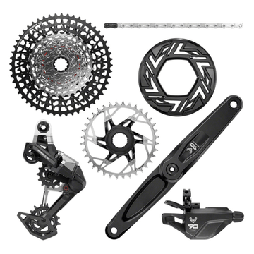 SRAM Eagle 90 Ebike Groupset - Bosch 36T Clip-on Guard Chain XS-1275 10-52t Single Click Shifter Rear Derailleur - The Bikesmiths