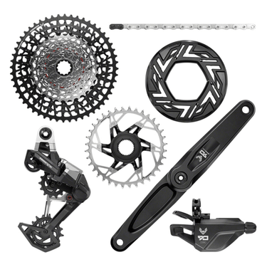 SRAM Eagle 90 Ebike Groupset - Bosch 36T Clip-on Guard Chain XS-1275 10-52t Single Click Shifter Rear Derailleur - The Bikesmiths