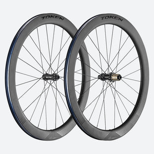 TOKEN Konax Pro Disc 700c Convertible 9x100 10x135 QR or 12x100 12x142 TA HG12 52mm Carbon Centerlock Wheelset