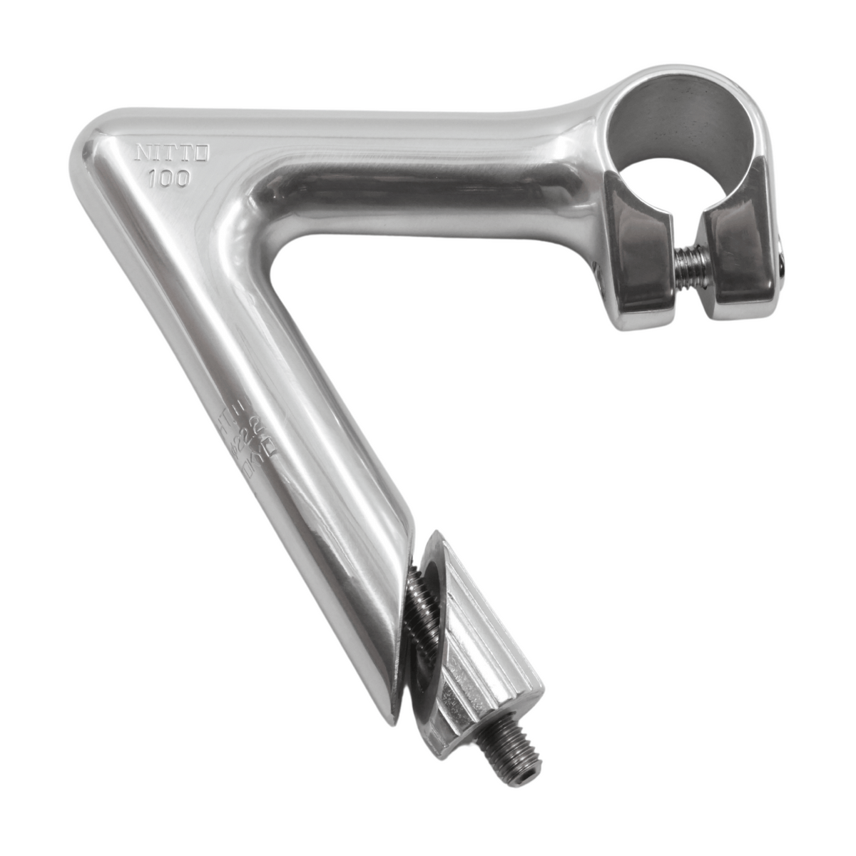 Nitto N.J.PRO AA Silver Quill Track Stem 22.2mm | The Bikesmiths