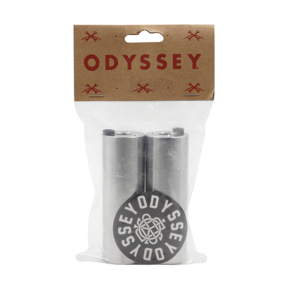 Odyssey MPEG 14mm BMX Bike Pegs (Pair) w-3/8 Adaptor