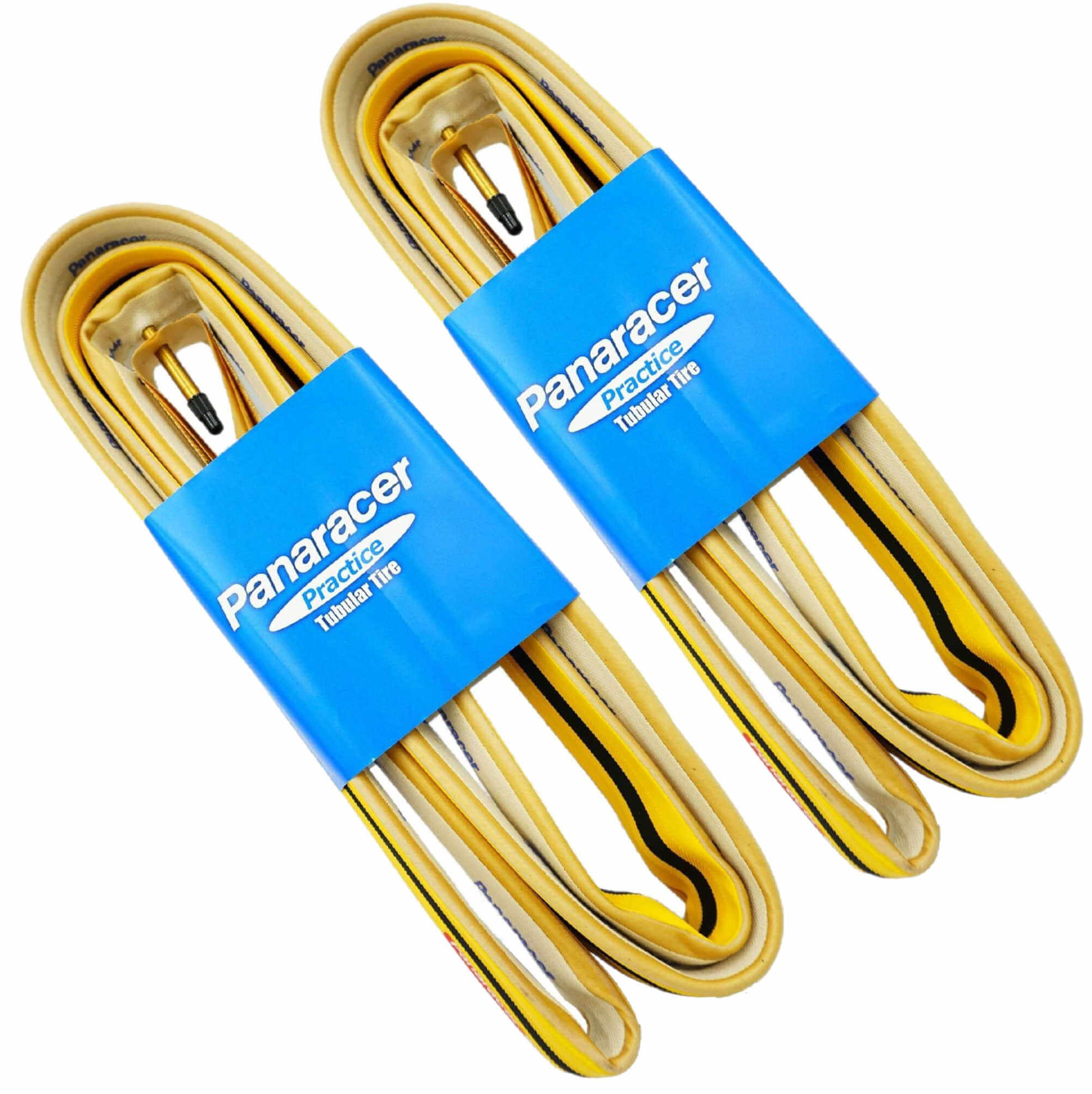 チューブラータイヤ　パナレーサー　プラクティス270 2本セット Panaracer Practice Dual 270 700x22 Tubular Tire Yellow | The