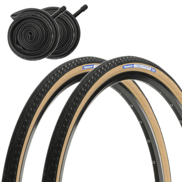 Panaracer Pasela Protite 700c Skinwall Tire Schrader Tube Kit - The Bikesmiths