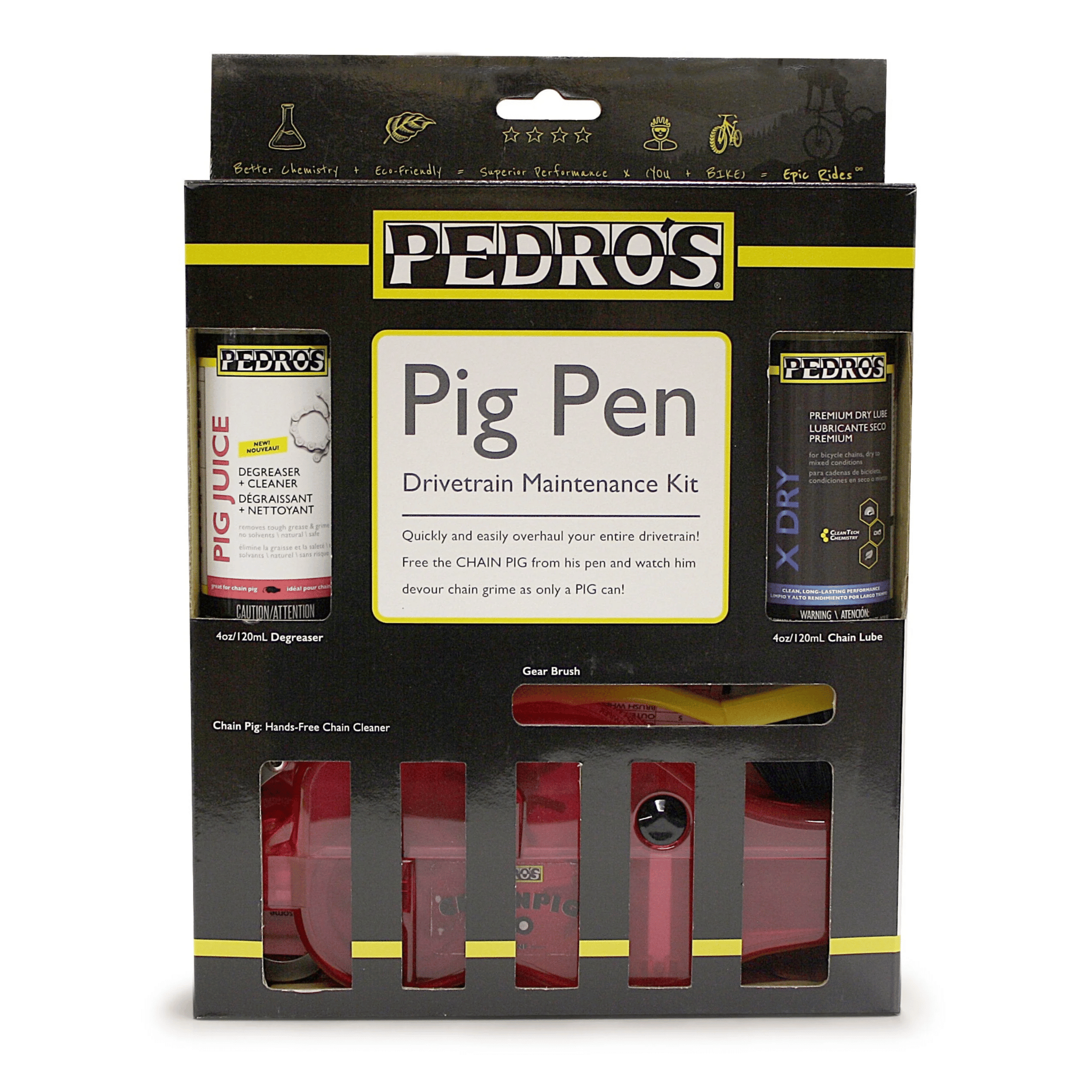 Pedro's Pig Pen II Chain Drivetrain Maintenance Kit - 0