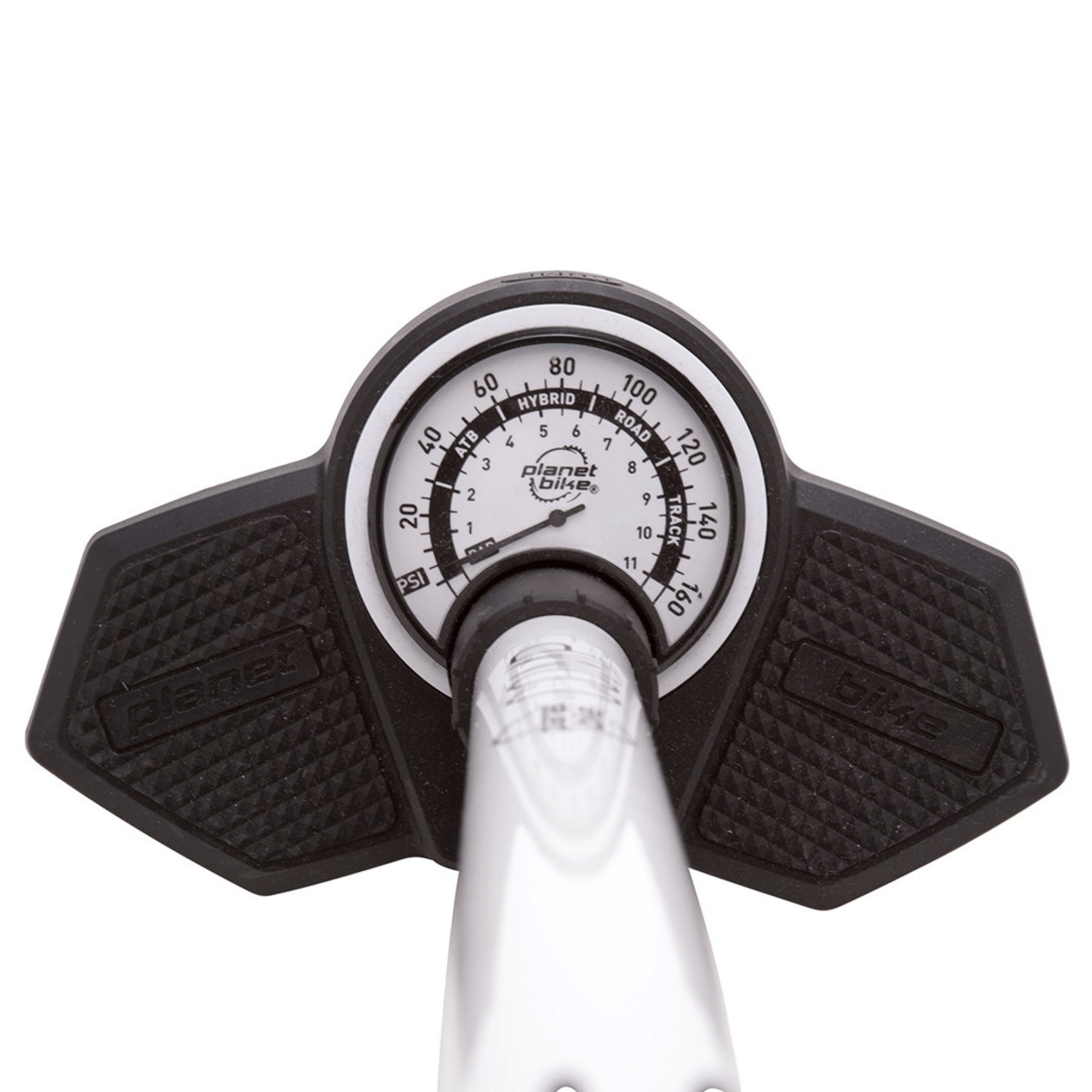 Planet Bike Comp Floor Pump White The Bikesmiths