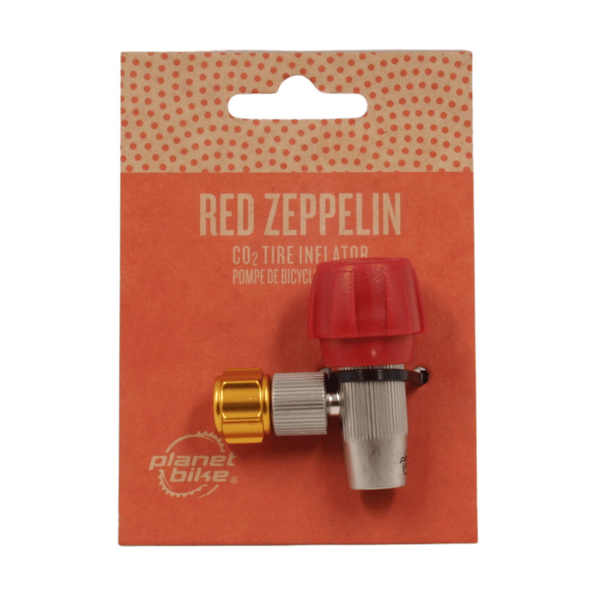 Planet Bike 1119 Red Zeppelin CO2 Tire Inflator